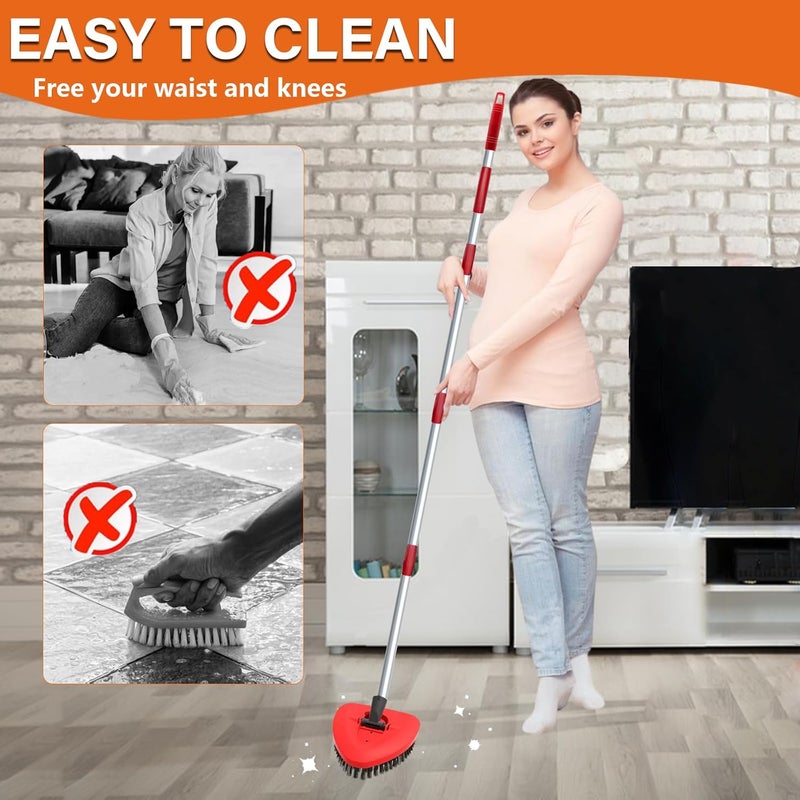 Fatmass Scrub Brush Mop Head Replacement Compatible with O Cedar EasyWring 1 Tank Spin Mop,New Upgrade Stiff Bristle Shower Brush Scrubbing Brush Cleaning Brush for Bathroom, Kitchen, Tub, Tile - Image 5